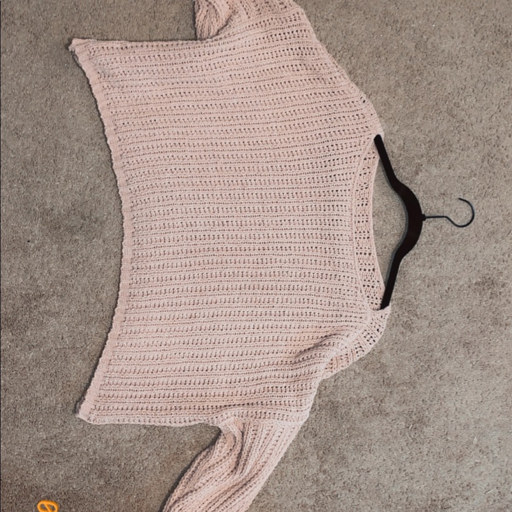Knitted crop top sweater
